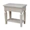 International Concepts Rectangle Vista Side Table, 24 W, 14 L, 24 in H, Wood, Unfinished OT-15E2 - alternate 5